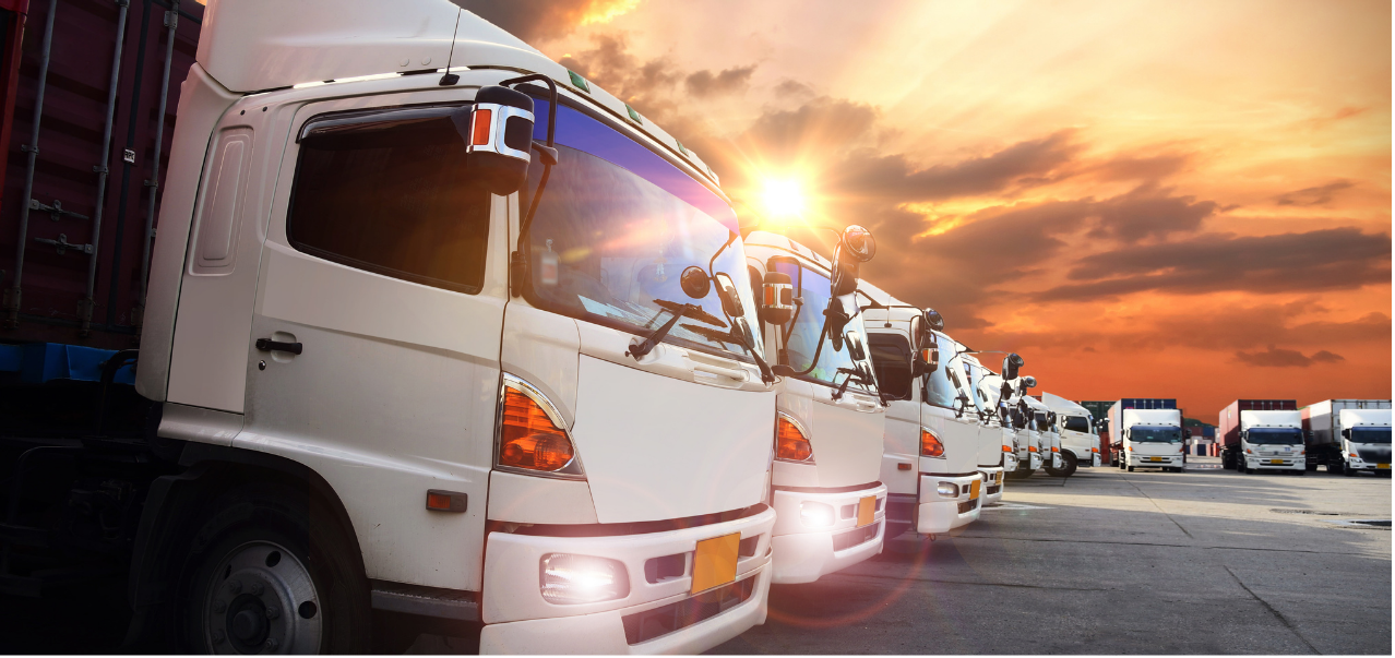 Logistics trucks